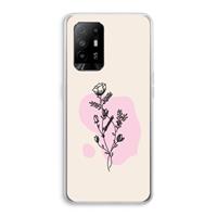 CaseCompany Roses are red: Oppo A95 5G Transparant Hoesje