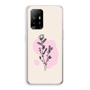 CaseCompany Roses are red: Oppo A95 5G Transparant Hoesje