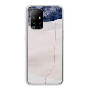 CaseCompany Stone White: Oppo A95 5G Transparant Hoesje