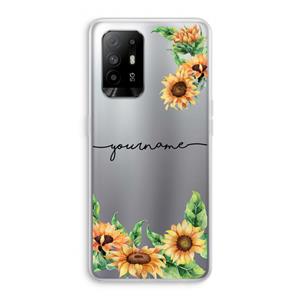 CaseCompany Zonnebloemen: Oppo A95 5G Transparant Hoesje