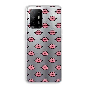 CaseCompany Lipjes: Oppo A94 5G Transparant Hoesje