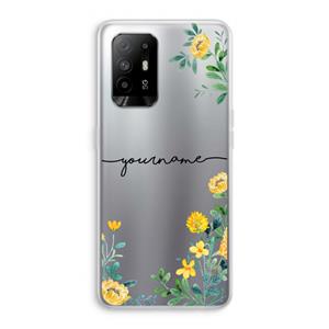 CaseCompany Gele bloemen: Oppo A94 5G Transparant Hoesje
