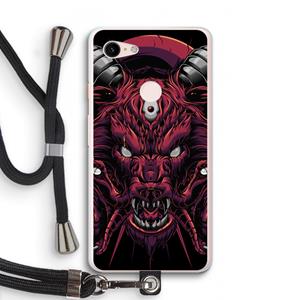 CaseCompany Hell Hound and Serpents: Pixel 3 XL Transparant Hoesje met koord