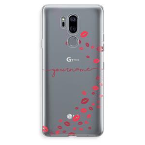 CaseCompany Kusjes: LG G7 Thinq Transparant Hoesje