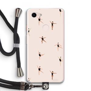 CaseCompany Dancing #1: Pixel 3 XL Transparant Hoesje met koord