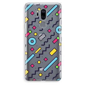 CaseCompany 8-bit N°8: LG G7 Thinq Transparant Hoesje