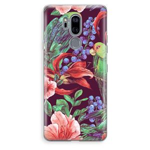 CaseCompany Papegaaien: LG G7 Thinq Transparant Hoesje