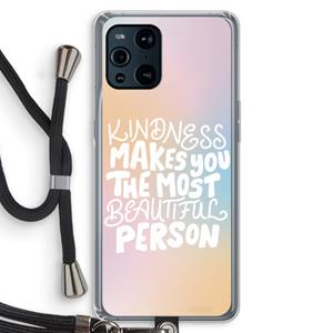 CaseCompany The prettiest: Oppo Find X3 Pro Transparant Hoesje met koord