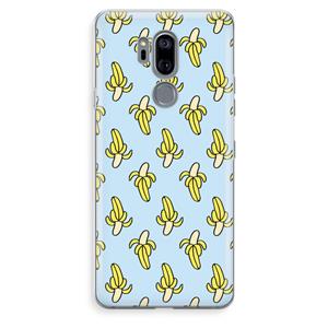 CaseCompany Bananas: LG G7 Thinq Transparant Hoesje