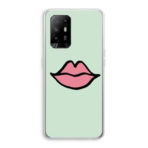 CaseCompany Kusje: Oppo A94 5G Transparant Hoesje