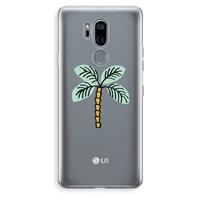 CaseCompany Palmboom: LG G7 Thinq Transparant Hoesje