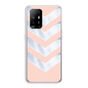 CaseCompany Marmeren pijlen: Oppo A94 5G Transparant Hoesje