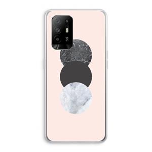 CaseCompany Marmeren cirkels: Oppo A94 5G Transparant Hoesje