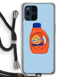 CaseCompany Ultra Sensitive: Oppo Find X3 Pro Transparant Hoesje met koord