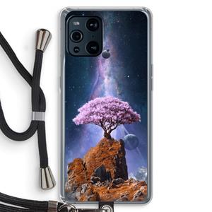 CaseCompany Ambition: Oppo Find X3 Pro Transparant Hoesje met koord