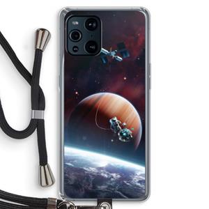 CaseCompany Examiner: Oppo Find X3 Pro Transparant Hoesje met koord