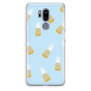 CaseCompany Ananasjes: LG G7 Thinq Transparant Hoesje