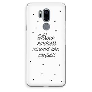 CaseCompany Confetti: LG G7 Thinq Transparant Hoesje