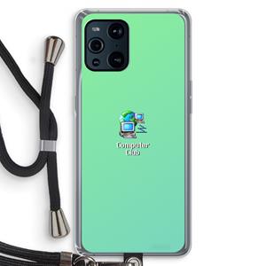 CaseCompany Win98: Oppo Find X3 Pro Transparant Hoesje met koord