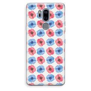 CaseCompany Klaproosjes: LG G7 Thinq Transparant Hoesje