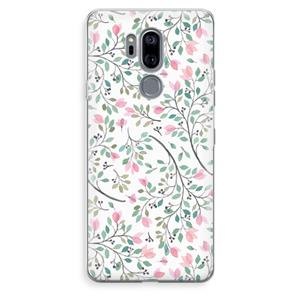 CaseCompany Sierlijke bloemen: LG G7 Thinq Transparant Hoesje