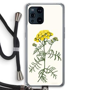 CaseCompany Tansy: Oppo Find X3 Pro Transparant Hoesje met koord