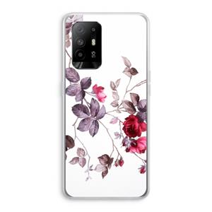 CaseCompany Mooie bloemen: Oppo A94 5G Transparant Hoesje