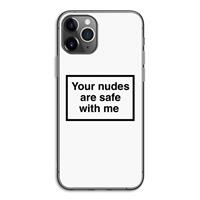 CaseCompany Safe with me: iPhone 11 Pro Transparant Hoesje