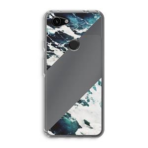 CaseCompany Golven: Google Pixel 3a Transparant Hoesje