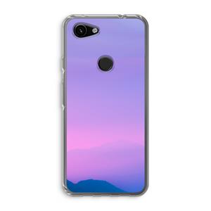 CaseCompany Sunset pastel: Google Pixel 3a Transparant Hoesje