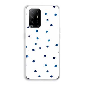 CaseCompany Blauwe stippen: Oppo A94 5G Transparant Hoesje