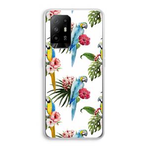 CaseCompany Kleurrijke papegaaien: Oppo A94 5G Transparant Hoesje