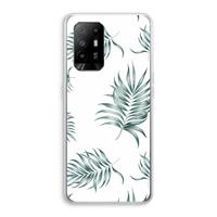 CaseCompany Simple leaves: Oppo A94 5G Transparant Hoesje