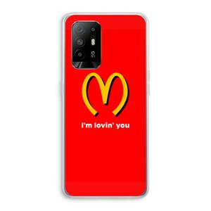 CaseCompany I'm lovin' you: Oppo A94 5G Transparant Hoesje
