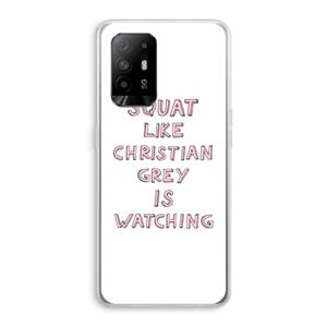 CaseCompany Christian Grey: Oppo A94 5G Transparant Hoesje