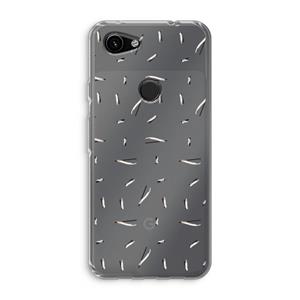 CaseCompany Hipster stripes: Google Pixel 3a Transparant Hoesje