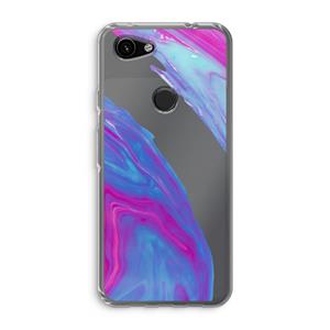 CaseCompany Zweverige regenboog: Google Pixel 3a Transparant Hoesje