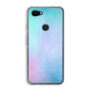 CaseCompany mist pastel: Google Pixel 3a Transparant Hoesje