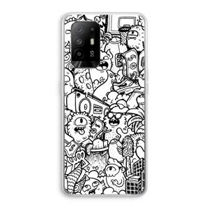 CaseCompany Vexx City #2: Oppo A94 5G Transparant Hoesje