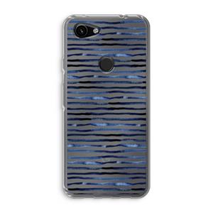 CaseCompany Verrassende lijnen: Google Pixel 3a Transparant Hoesje