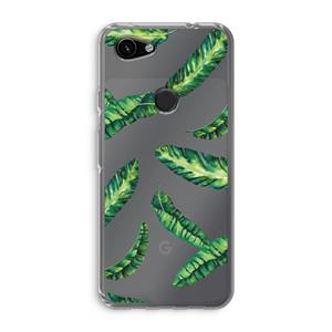 CaseCompany Lange bladeren: Google Pixel 3a Transparant Hoesje