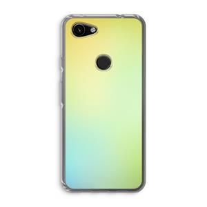 CaseCompany Minty mist pastel: Google Pixel 3a Transparant Hoesje