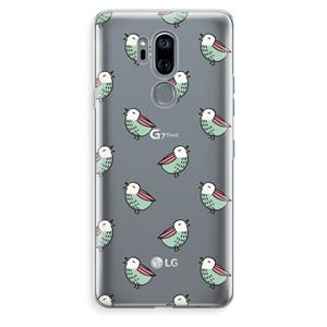 CaseCompany Vogeltjes: LG G7 Thinq Transparant Hoesje