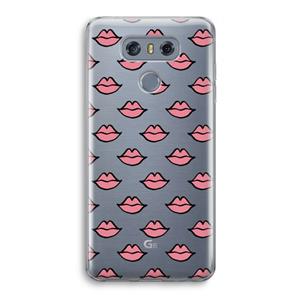 CaseCompany Lipjes: LG G6 Transparant Hoesje