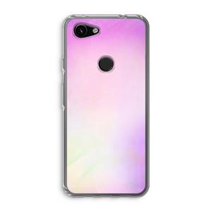 CaseCompany Flow mist pastel: Google Pixel 3a Transparant Hoesje