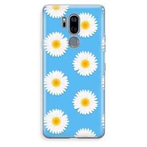 CaseCompany Margrietjes: LG G7 Thinq Transparant Hoesje