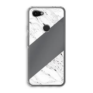 CaseCompany Biggest stripe: Google Pixel 3a Transparant Hoesje