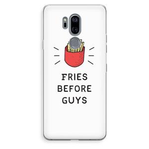 CaseCompany Fries before guys: LG G7 Thinq Transparant Hoesje
