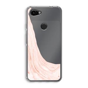 CaseCompany Peach bath: Google Pixel 3a Transparant Hoesje