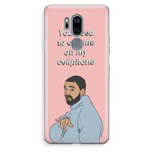 CaseCompany Hotline bling: LG G7 Thinq Transparant Hoesje